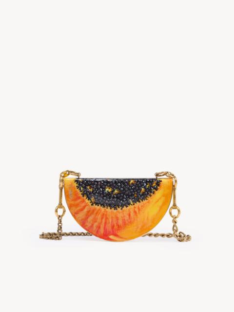 Chloé CHLOÉ TROPICUS PAPAYA MINAUDIÈRE IN BRASS
