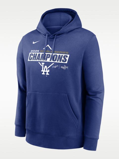 Nike Los Angeles Dodgers 2025 World Series Champions Logo Home Plate Men's Nike MLB Pullover Hoodie