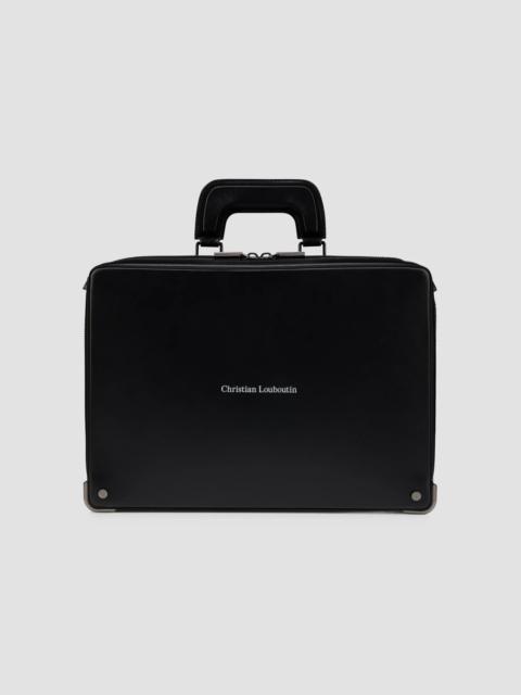 Christian Louboutin Men's Tactical Leather Briefcase - Black