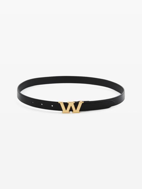 Alexander Wang W LEGACY THIN BELT IN LEATHER
