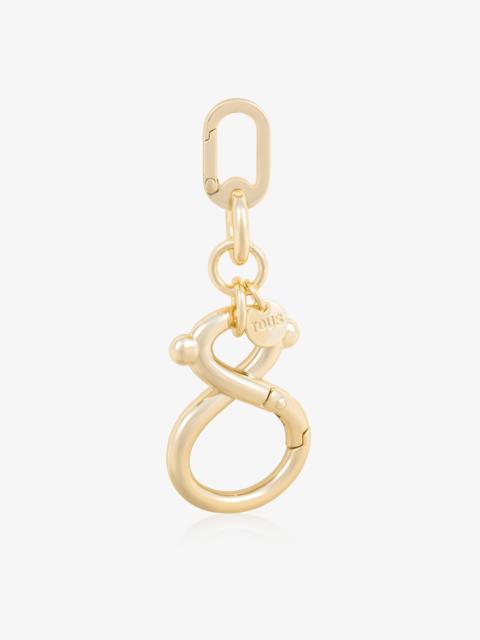 TOUS Gold-colored bear and logo Key ring TOUS Infinity