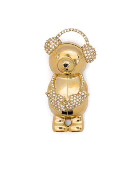 Max Mara teddy bear metal brooch
