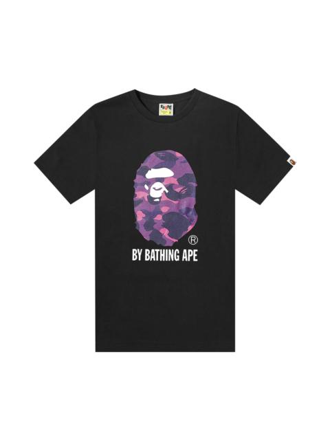 A BATHING APE® Bape Color Camo By Bathing Tee 'Black/Purple'