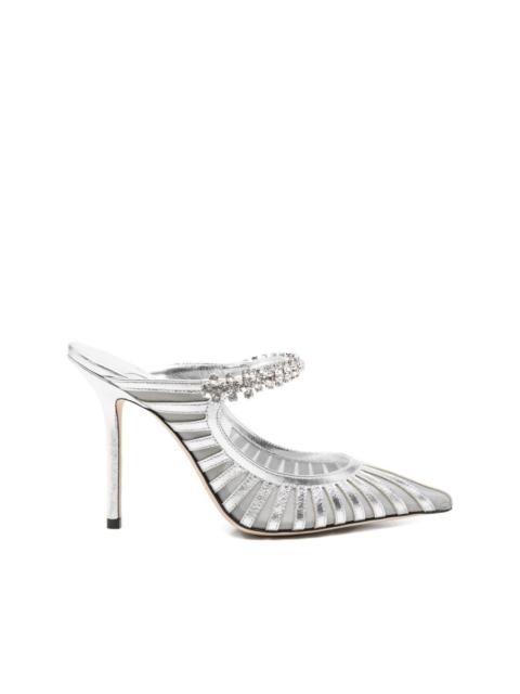 JIMMY CHOO 100mm Bing crystal-embellished mules