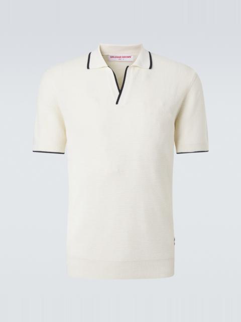 ORLEBAR BROWN Horton wool piqué polo shirt