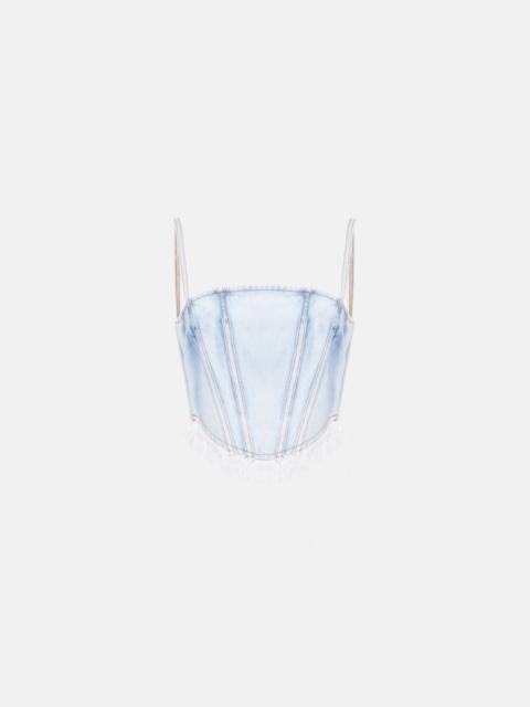 Alessandra Rich DENIM BUSTIER