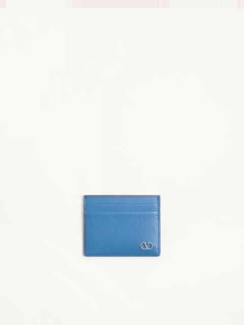 Valentino VALENTINO GARAVANI VLOGO SIGNATURE CARDHOLDER IN GRAINY CALFSKIN