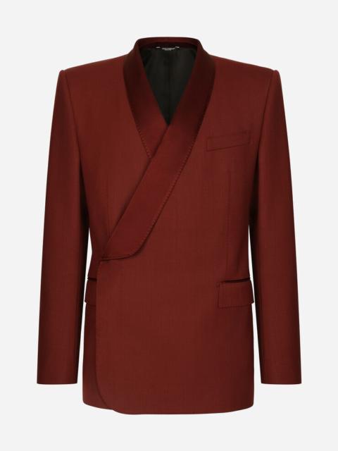 Double-breasted wool Sicilia-fit tuxedo jacket