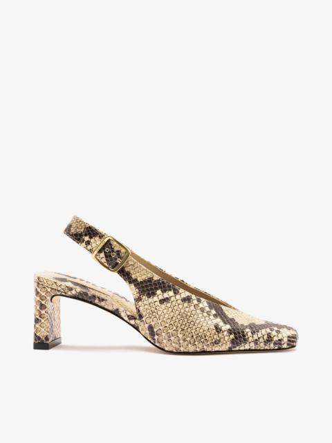 Larroudé Katie Pump Neutral Snake Leather