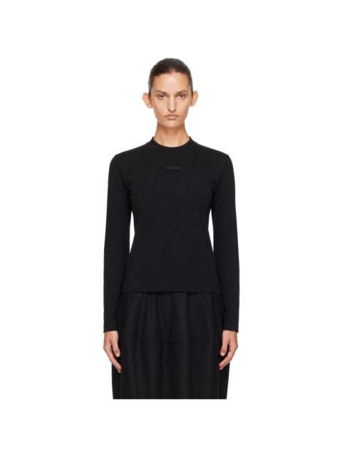 JACQUEMUS Black 'The Gros Grain Long-Sleeve' T-shirt