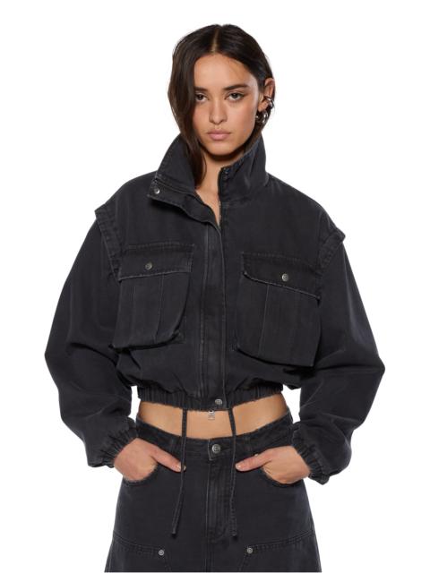 Ksubi CROPPED ANORAK BLACK