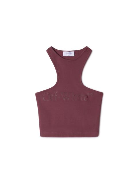 Off-White Thick Big Logo Rowing Top Burgundy Burg