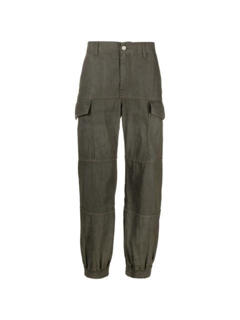 Alexander McQueen panelled-design cotton cargo trousers