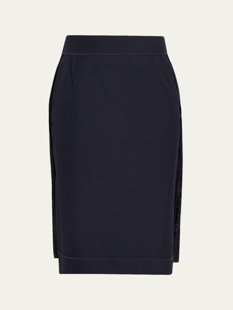 Maison Margiela Inside-Out Midi Pencil Skirt