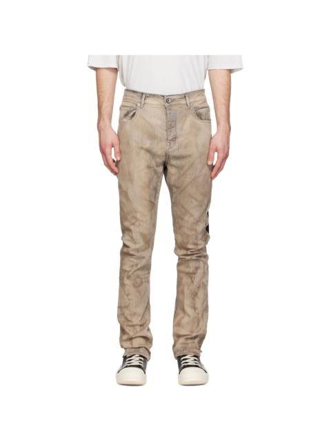 Rick Owens DRKSHDW Gray Temple Detroit Cut Jeans