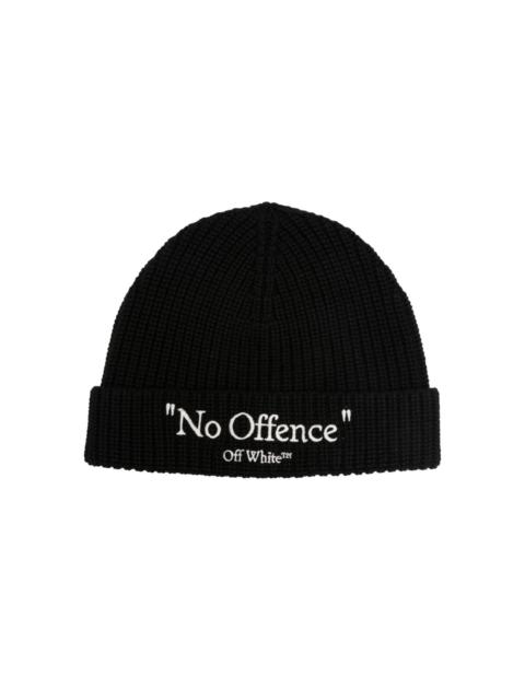 Off-White No Offence embroidered beanie