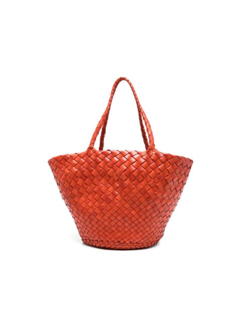 DRAGON DIFFUSION Egola woven tote bag