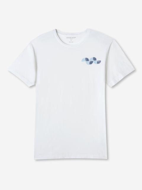 Derek Rose Men's T-Shirt Ripley 9 Pima Cotton Blue
