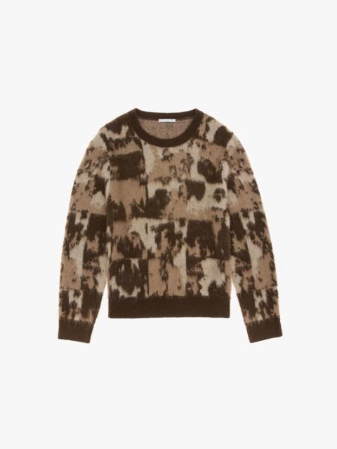 Helmut Lang JACQUARD CREWNECK SWEATER