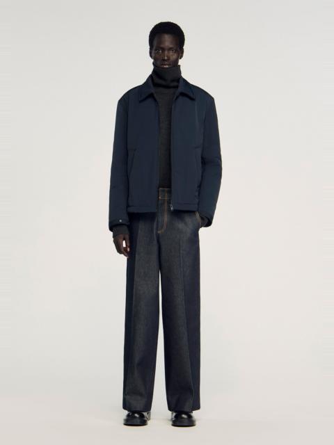 Sandro QUILTED ZIP-UP JACKET