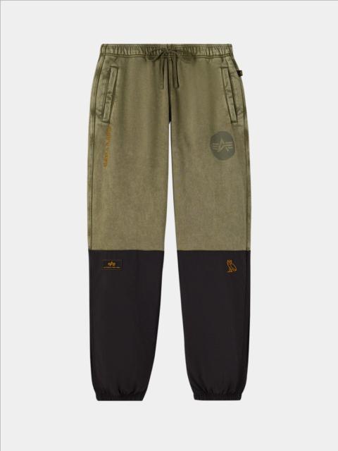 ALPHA INDUSTRIES OVO X ALPHA GARMENT DYE FLEECE PANTS