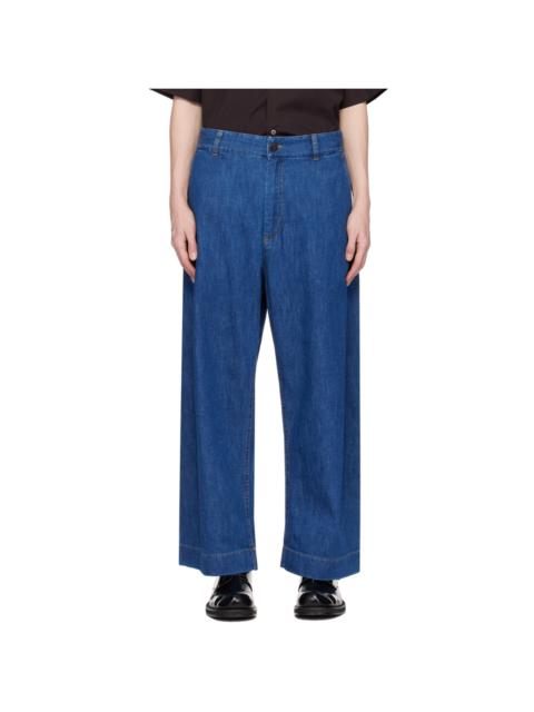 Indigo Four-Pocket Jeans