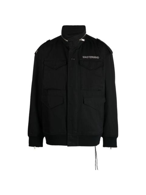 mastermind JAPAN logo-print zip-detail jacket