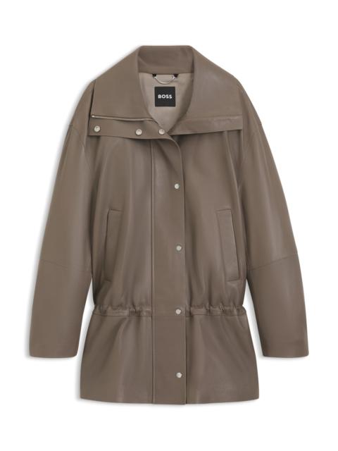 BOSS PARKA-STYLE JACKET IN LEATHER