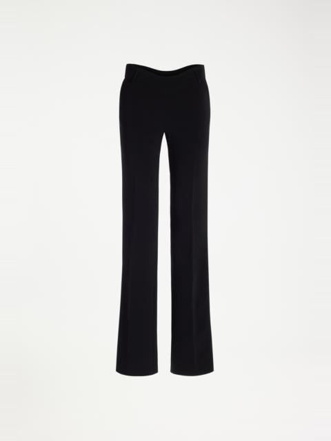 Jean Paul Gaultier THE BLACK CURVED TAILORED TROUSERS