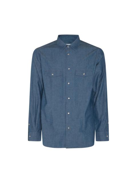 Loro Piana blue cotton shirt