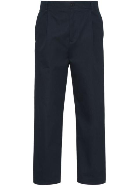 Valentino pleat-detail cotton chino trousers