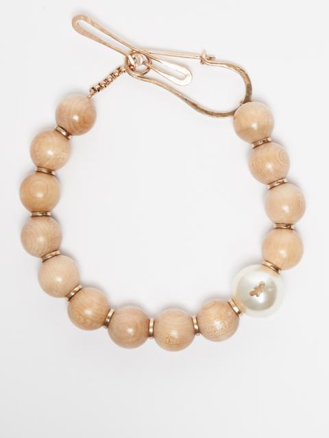 WEEKEND Max Mara VODKA Wooden choker necklace