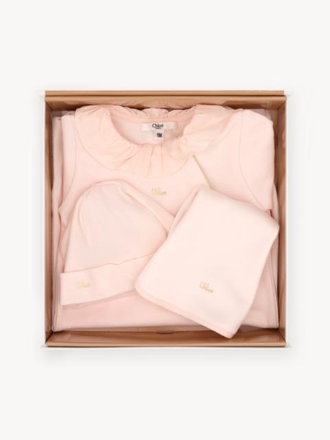 Chloé BABY GIFT SET PAJAMAS, HAT & BIB