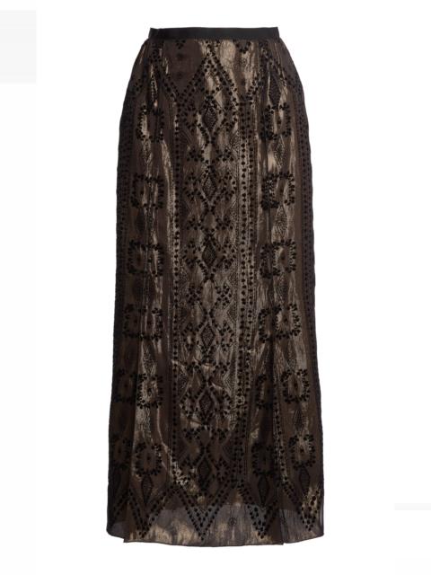 Woven Maxi Skirt black