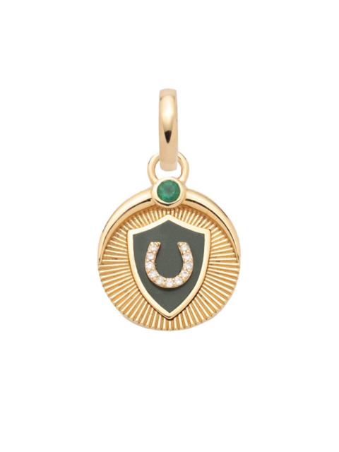 FOUNDRAE Horseshoe Protection Baby Ceramic Medallion