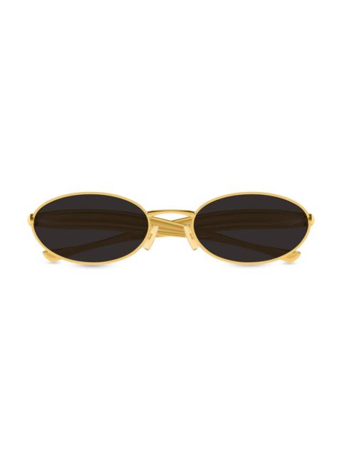Bottega Veneta Women's 56MM Oval Sunglasses - Gold