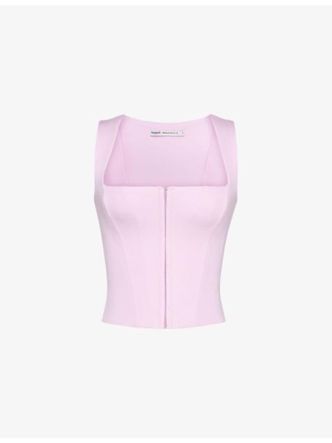 House of CB The Balconette Woven Corset Top