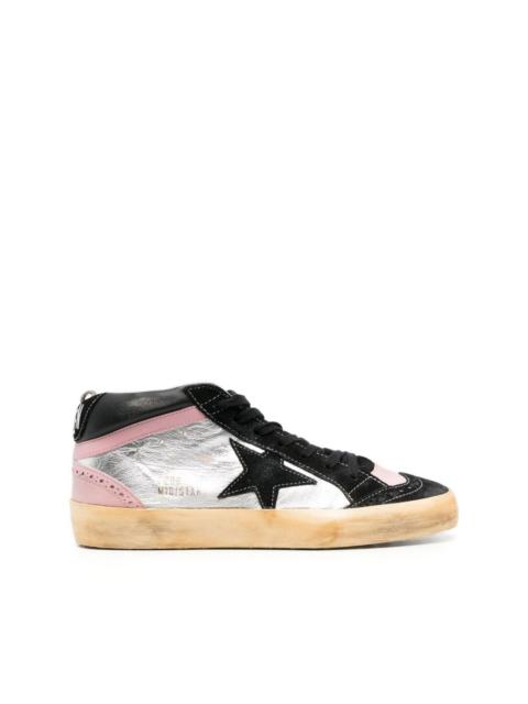 Mid-Star panelled sneakers