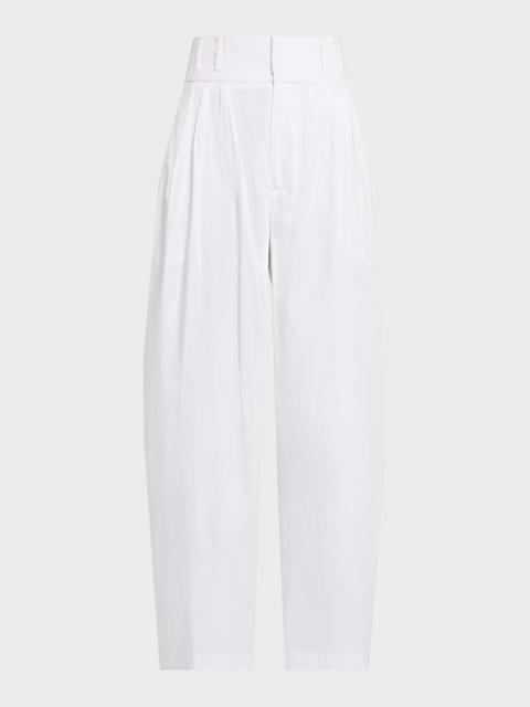 Altuzarra Wilson Double-Pleated Wide-Leg Ankle Pants