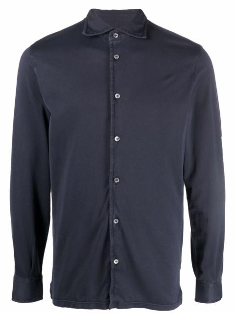 FEDELI jersey button down shirt