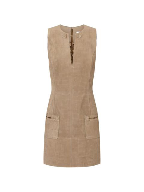 ELISABETTA FRANCHI alligator-print mini dress