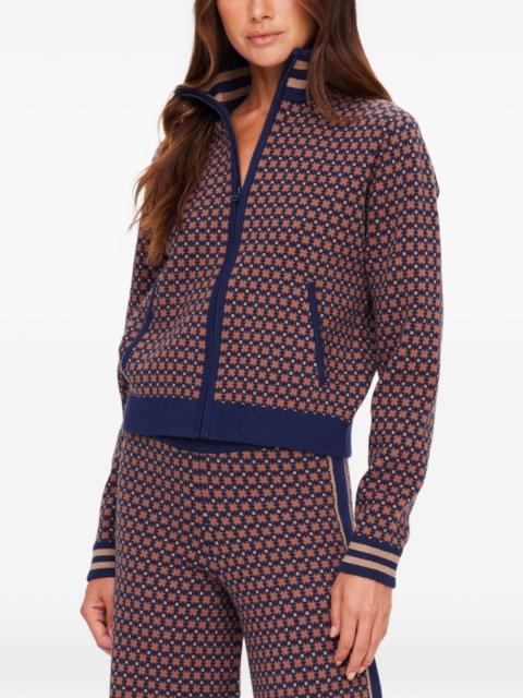 THE UPSIDE Lumiere Margot geometric-pattern track jacket
