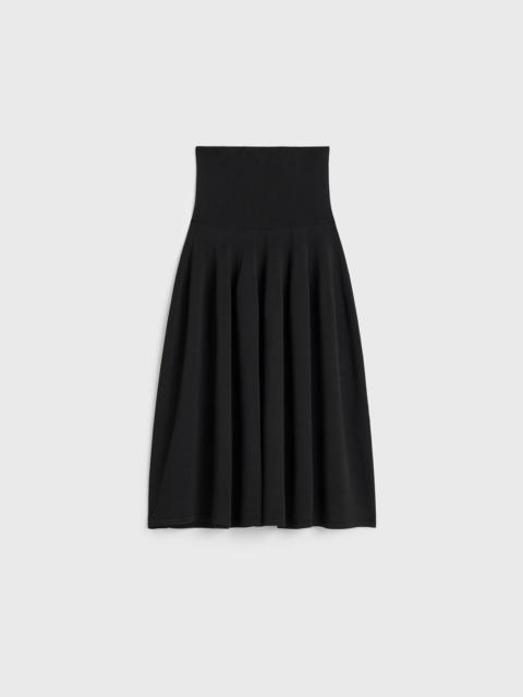 TOTEME Ribbed waist skirt black