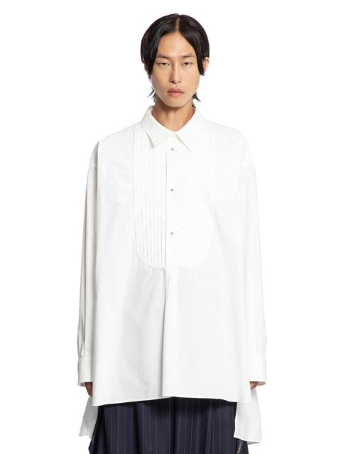 HED MAYNER Cotton-Poplin-Shirt-With-Bib