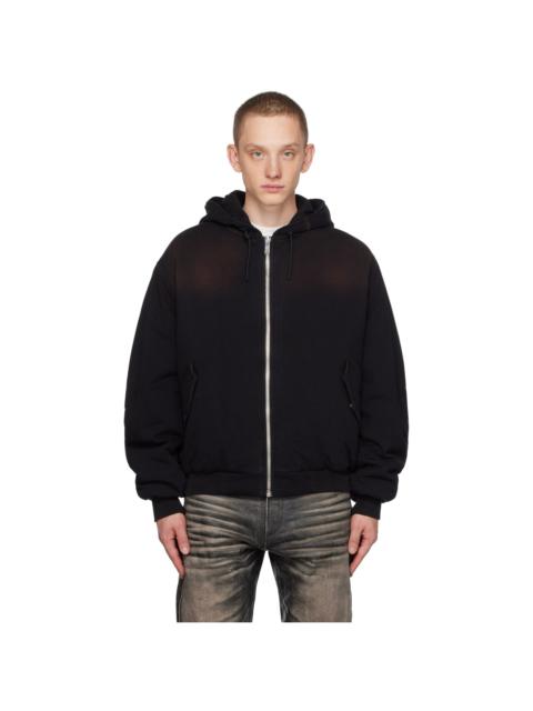 424 Black Faded Down Jacket
