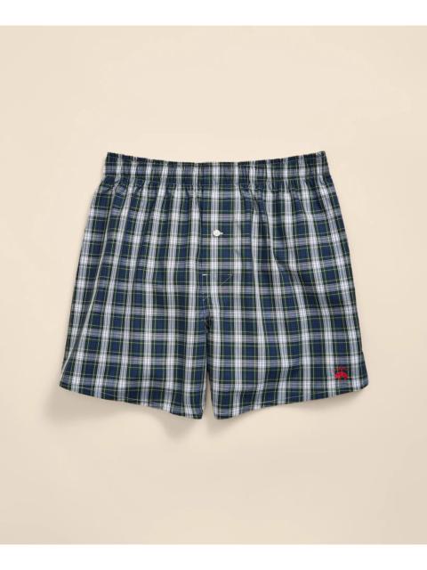 Brooks Brothers Slim Fit Cotton Broadcloth Tartan Boxers