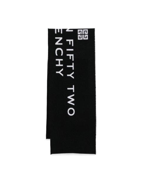 jacquard-logo scarf