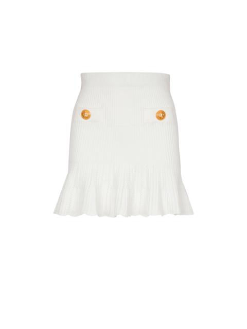 Balmain Knitted skater skirt