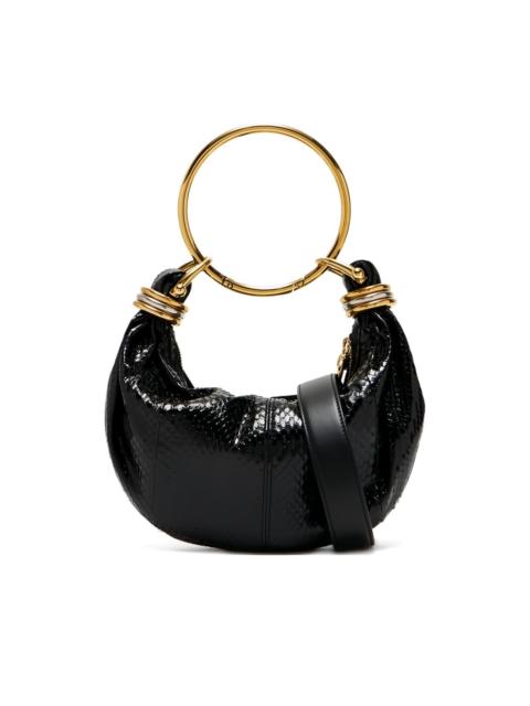 Chloé ring-top puff-faced leather shoulder bag