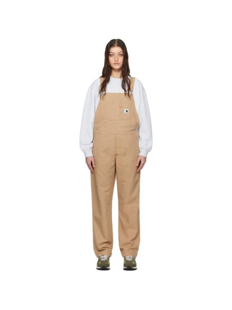 Carhartt Beige Bib Straight Overalls